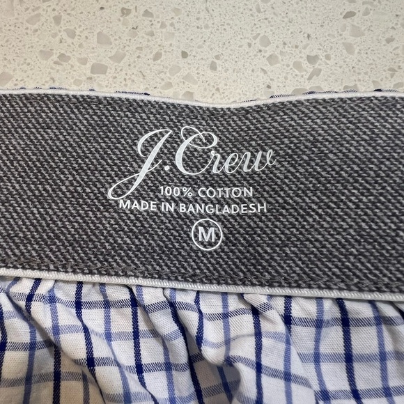 J.Crew Blue mini-tattersall Patterned Cotton Boxers NEW BT865 Size M and L - Picture 5 of 8
